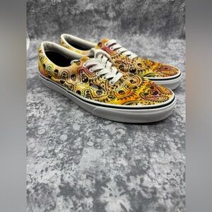 VANS Era (Bandana) Skate Shoe Sneaker Tie Dye Orange Canvas Skull Print